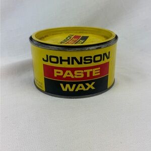 Vintage SC Johnson Wood Paste Wax 16 Oz Can Discontinued Mostly Full
